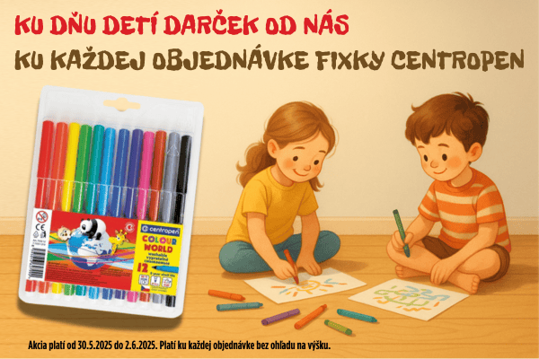 Deti kreslia a maľujú, špeciálna ponuka na tonery k Dňu detí.
