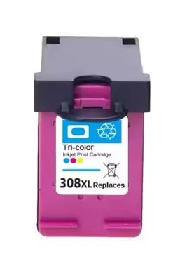 Náhradný toner HP 308XL tri-color pre tlačiarne, kompatibilný s modelmi HP.